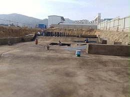 鲁蒙将高分子卷材用于磁山小镇地基防水